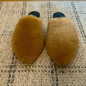 NWT Jenni Kayne Shearling Mule in Natural Size 38